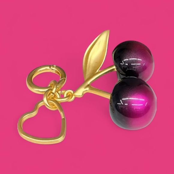 Cherry OMBRÉ Keychain Bag Charm - Picture 1 of 6